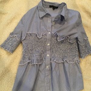 Romeo and Juliet oxford print top